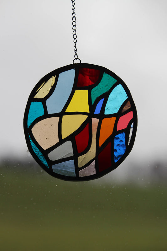 Suspension vitrail Tiffany