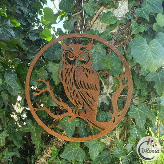 Archimède le Hibou : Sentinelle en Acier Corten