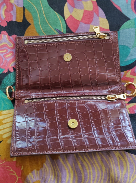 Portefeuille artisanal en cuir