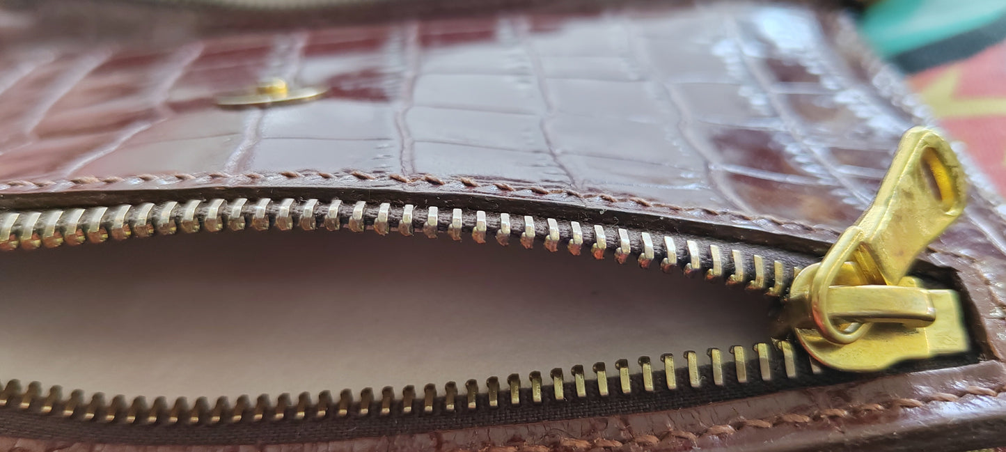 Portefeuille artisanal en cuir