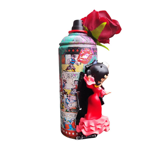 Bombe artisanale « Betty Boop Flamenco 3 🌹 »