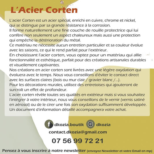 Le Cheval et la Sorcière - Suspension en métal découpé