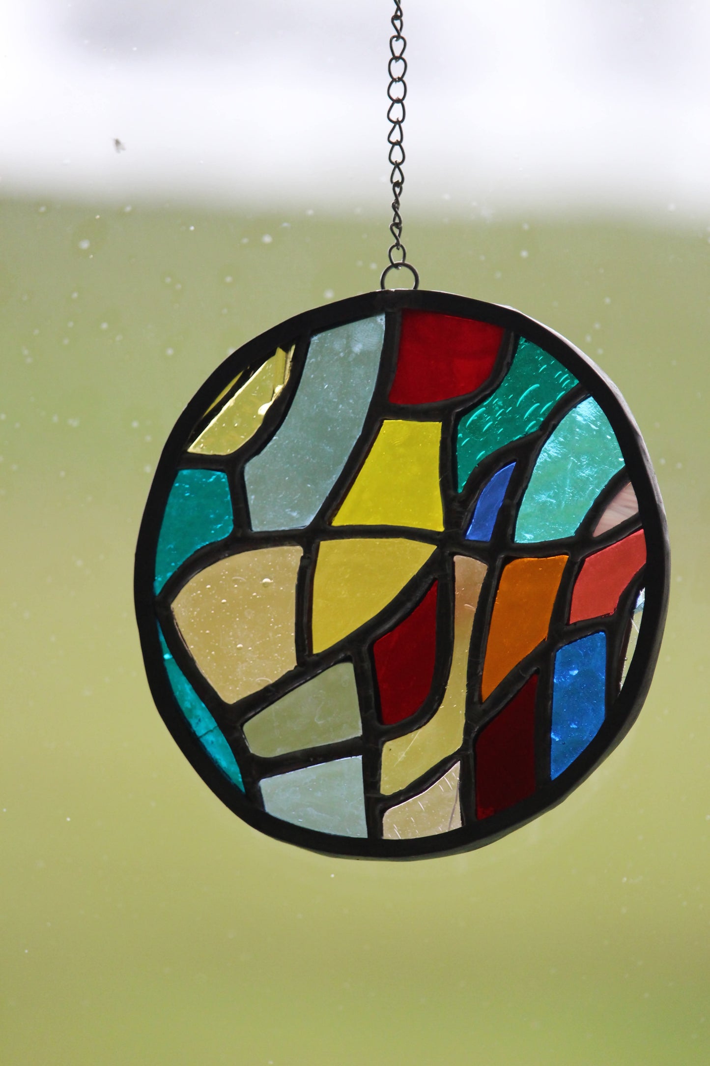 Suspension vitrail Tiffany