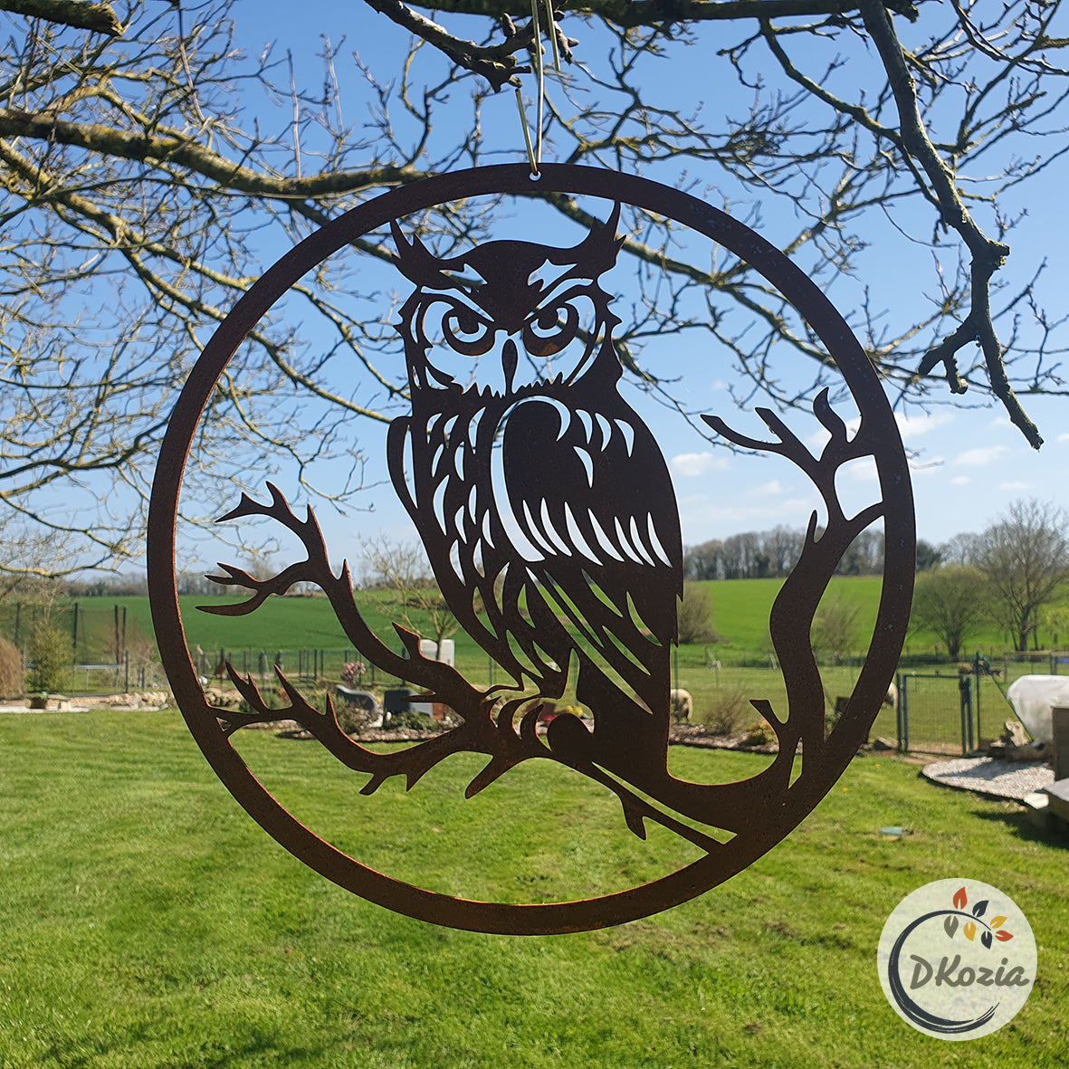 Archimède le Hibou : Sentinelle en Acier Corten