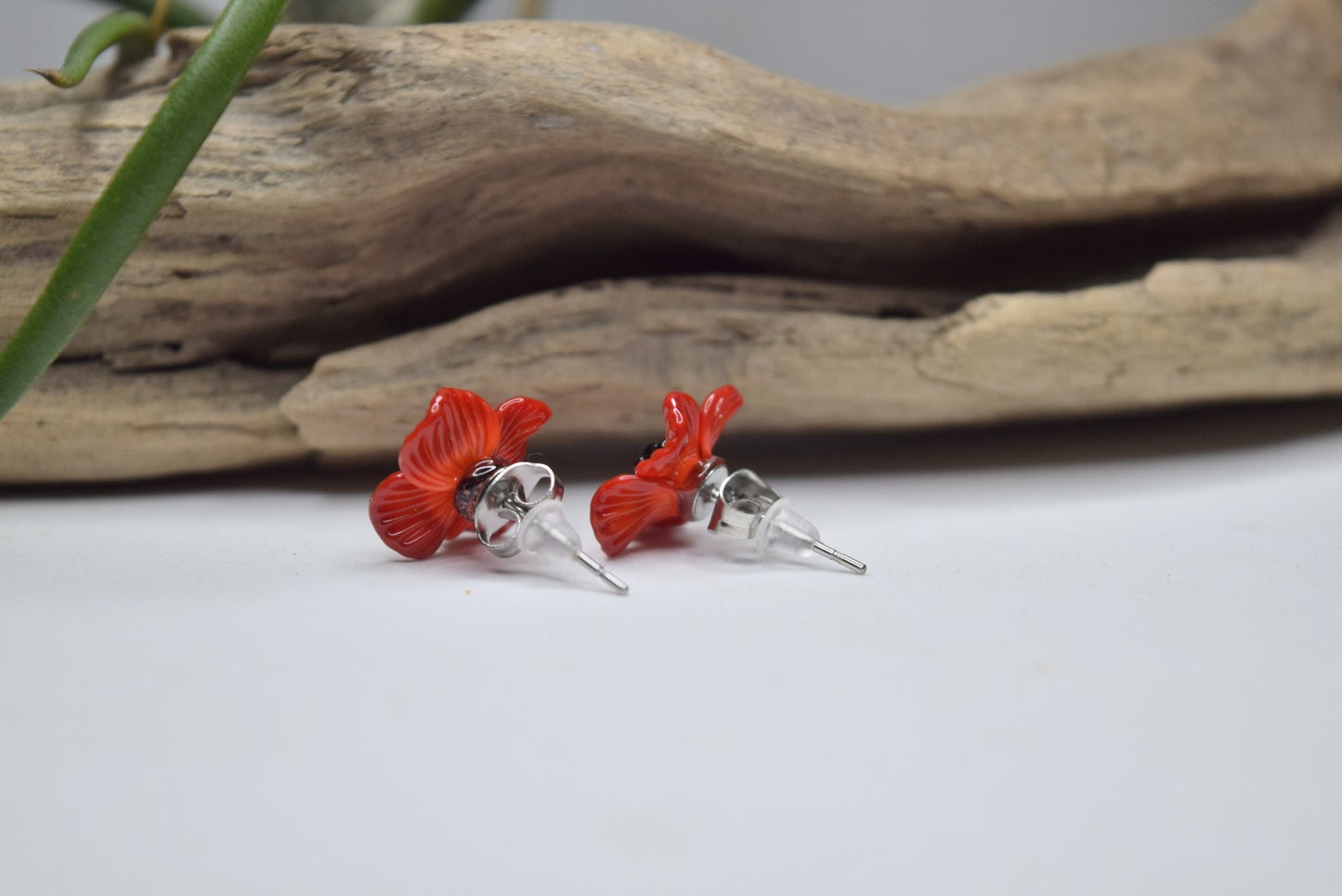 Boucles d’oreilles en verre Murano