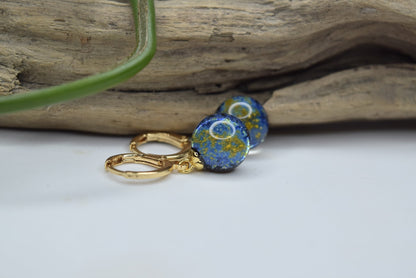 Boucles d'oreille créoles voie lactée