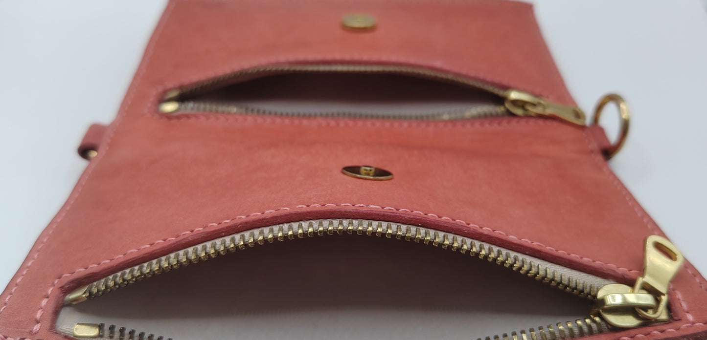 Portefeuille artisanal en cuir