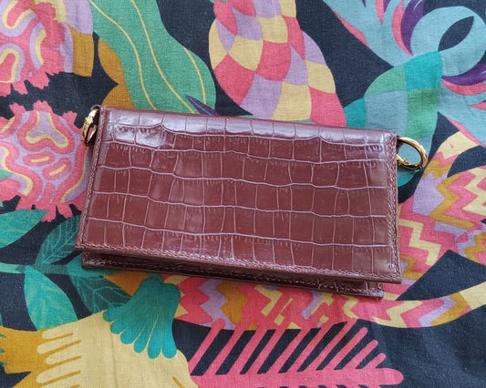 Portefeuille artisanal en cuir