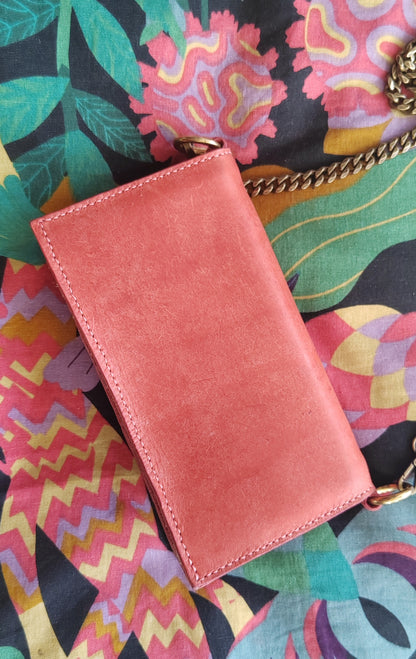 Portefeuille artisanal en cuir