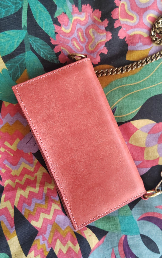 Portefeuille artisanal en cuir