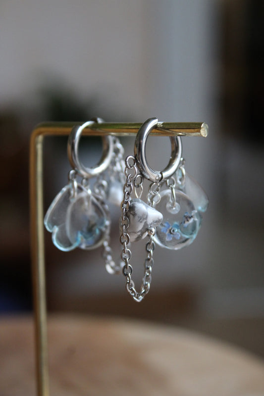 Boucles d'oreilles artisanales élégantes et naturelles